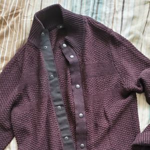 Apt 9 Cardigan,button up sweater maroon